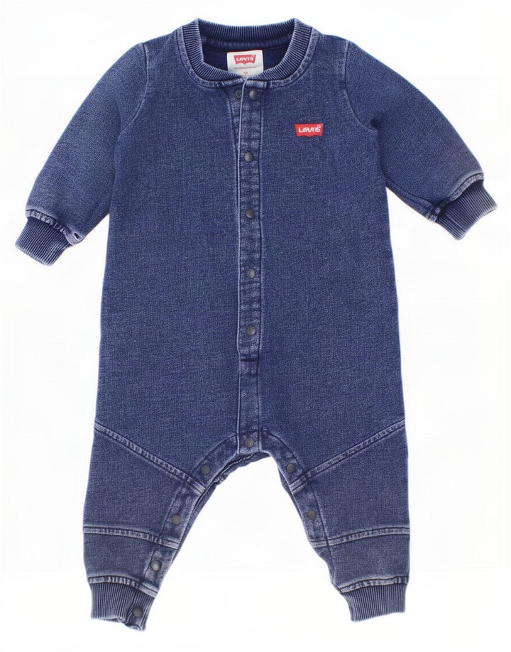 Levi's Combinaison à manches longues pour bébé garçon 3-6 mois Bleu marine