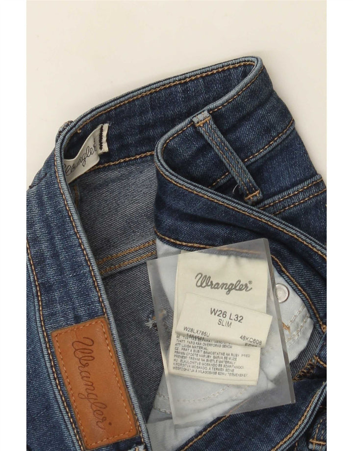 Wrangler Jean Slim Femme W26 L32 Bleu Coton