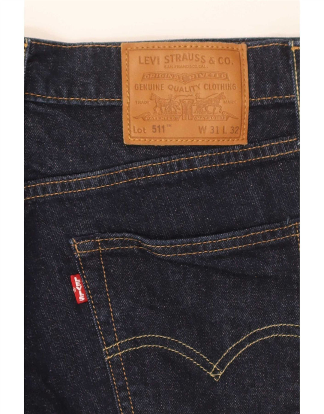 Levi's Jean Slim 511 Homme W31 L32 Bleu Marine Coton