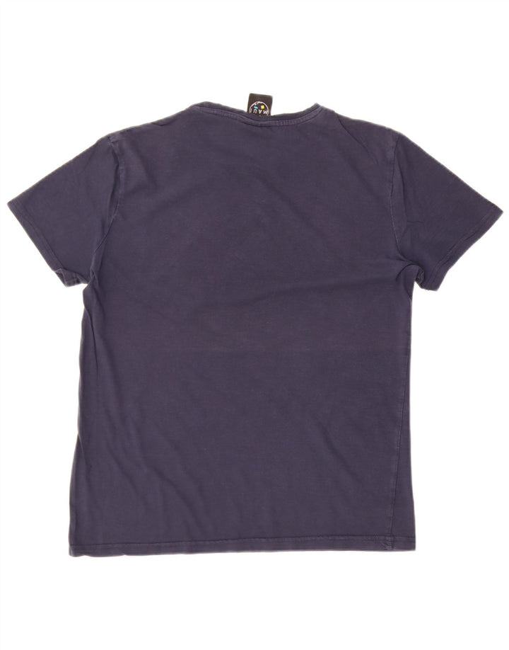Maui and Sons T-Shirt Graphique Homme Bleu Marine Moyen
