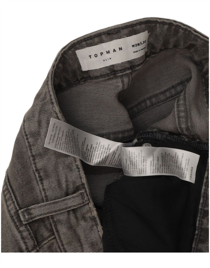 Topman Jean Slim Homme W28 L30 Gris Coton