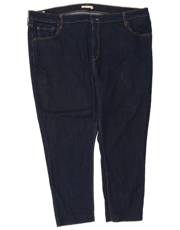 Levi's Jean skinny court taille haute 721 pour femme US 24 4XL W42 L24 Bleu marine