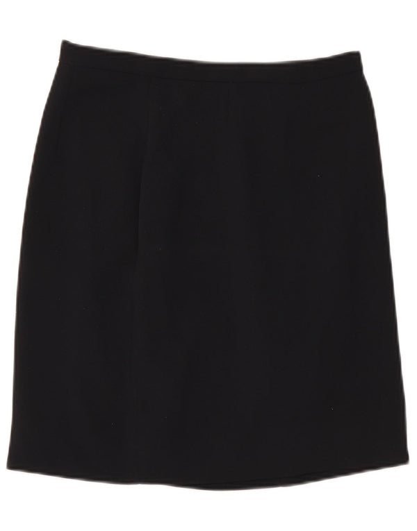 Zara Femme Mini Jupe EU 40 Moyen W30 Bleu Marine Polyester