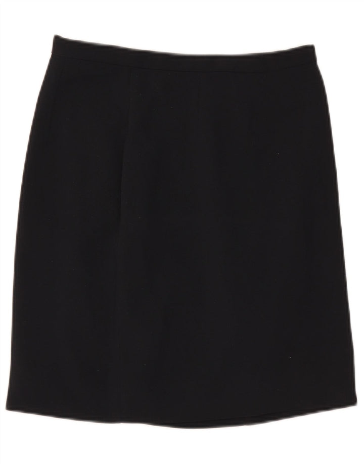 Zara Femme Mini Jupe EU 40 Moyen W30 Bleu Marine Polyester