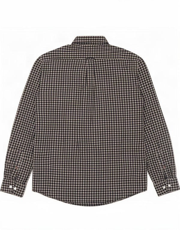 Timberland Mens Regular Fit Shirt XL Navy Blue Gingham Cotton
