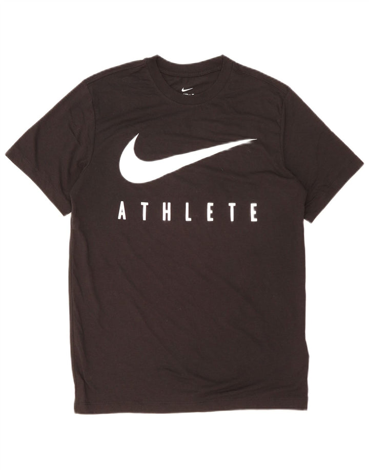 NIKE T-shirt graphique Dri Fit pour hommes, petit, noir, polyester