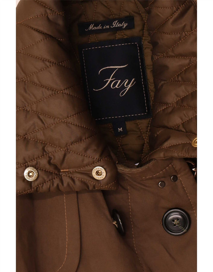 Fay Manteau militaire à double boutonnage pour femme UK 14 Kaki moyen