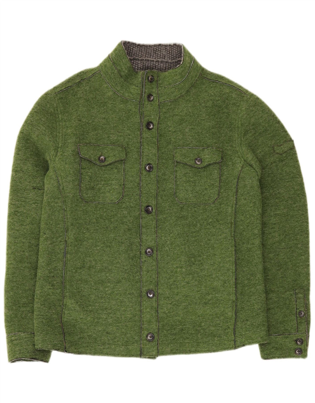 GAS Veste Bomber Homme UK 40 Large Vert Polyester
