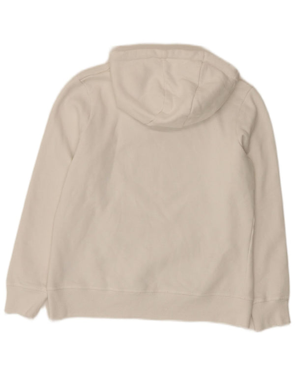 J. Crew Pull à capuche pour femme UK 8 Small Blanc Coton