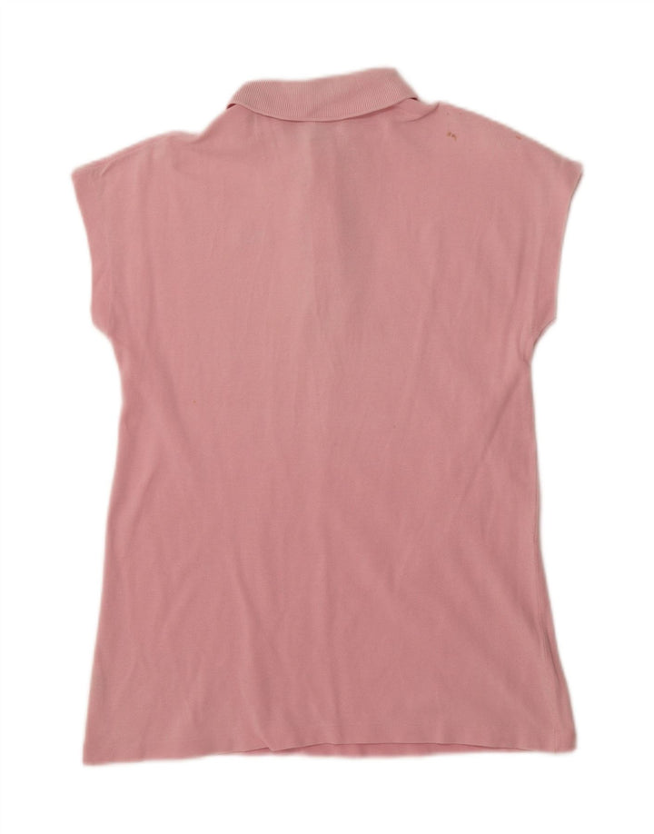 LACOSTE Womens Polo Shirt Size 40 Medium Pink Cotton