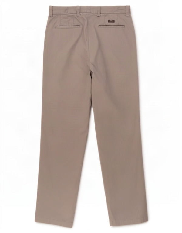 Marks & Spencer Pantalon chino bleu Harbour Pegged pour homme W32 L31 Gris Coton