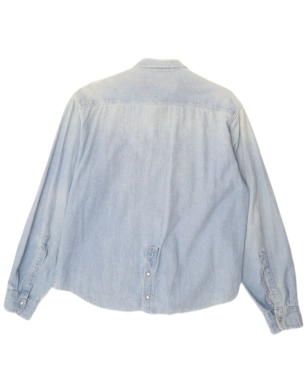 BENETTON Chemise en Jean XL Bleu Homme