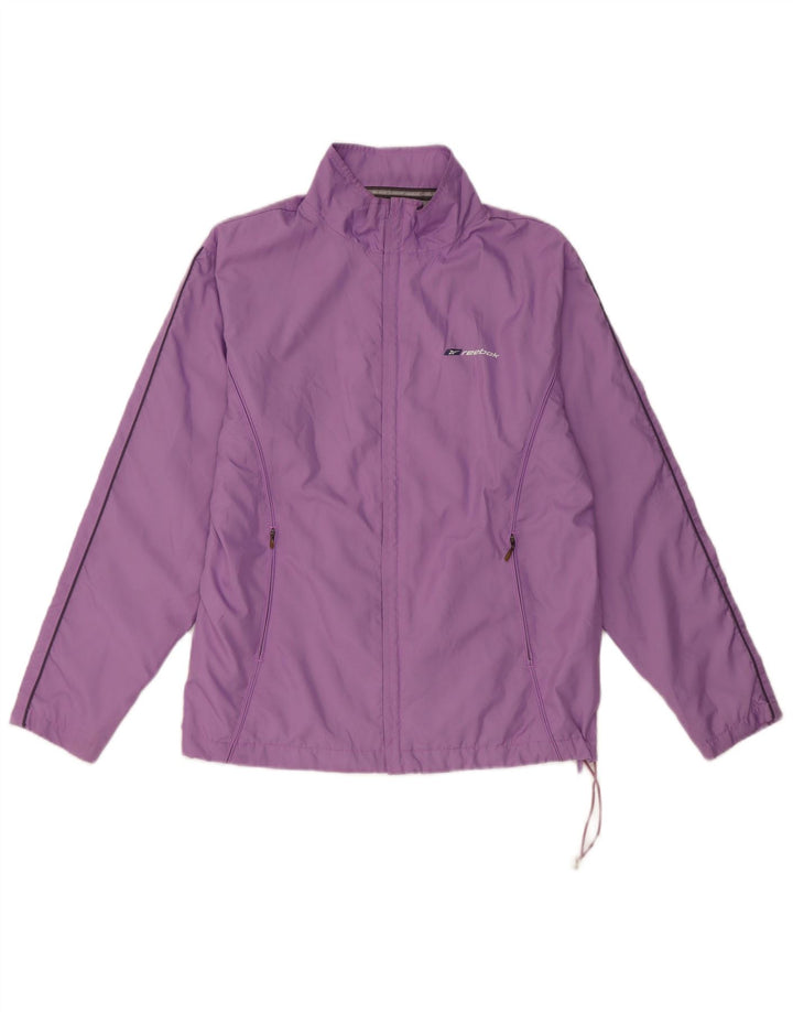 Reebok Veste de survêtement pour femme UK 12 Violet moyen Polyester