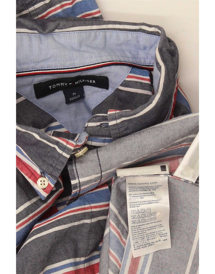 Tommy Hilfiger Chemise Homme Bleu Moyen Rayé Coton