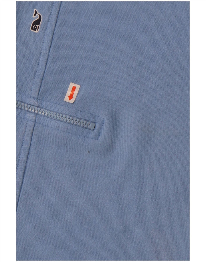 Vineyard Vines Sweat-shirt surdimensionné à col zippé pour femme UK 10 Petit Bleu