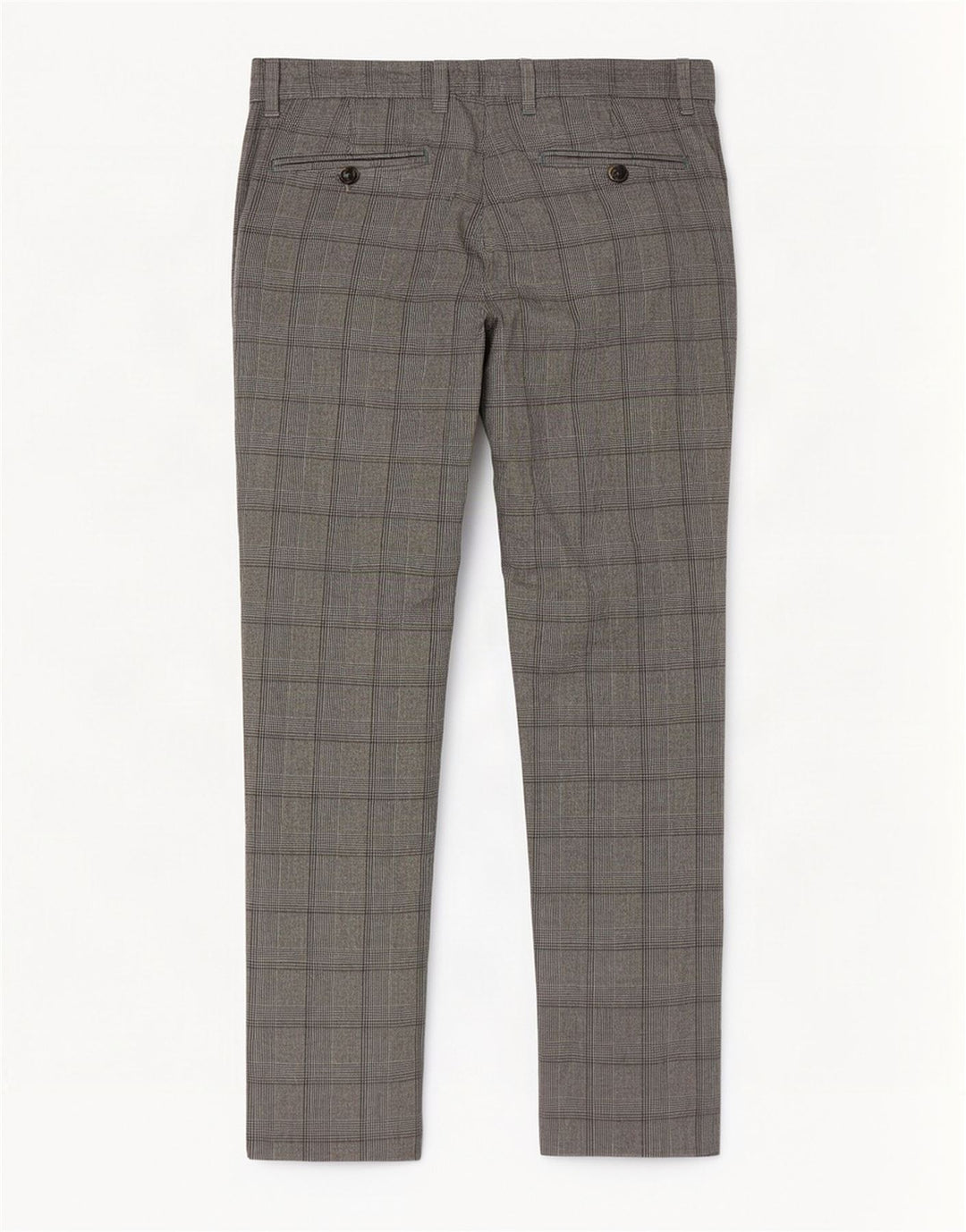 Ted Baker Pantalon décontracté slim pour homme W32 L31 Gris à carreaux Polyester