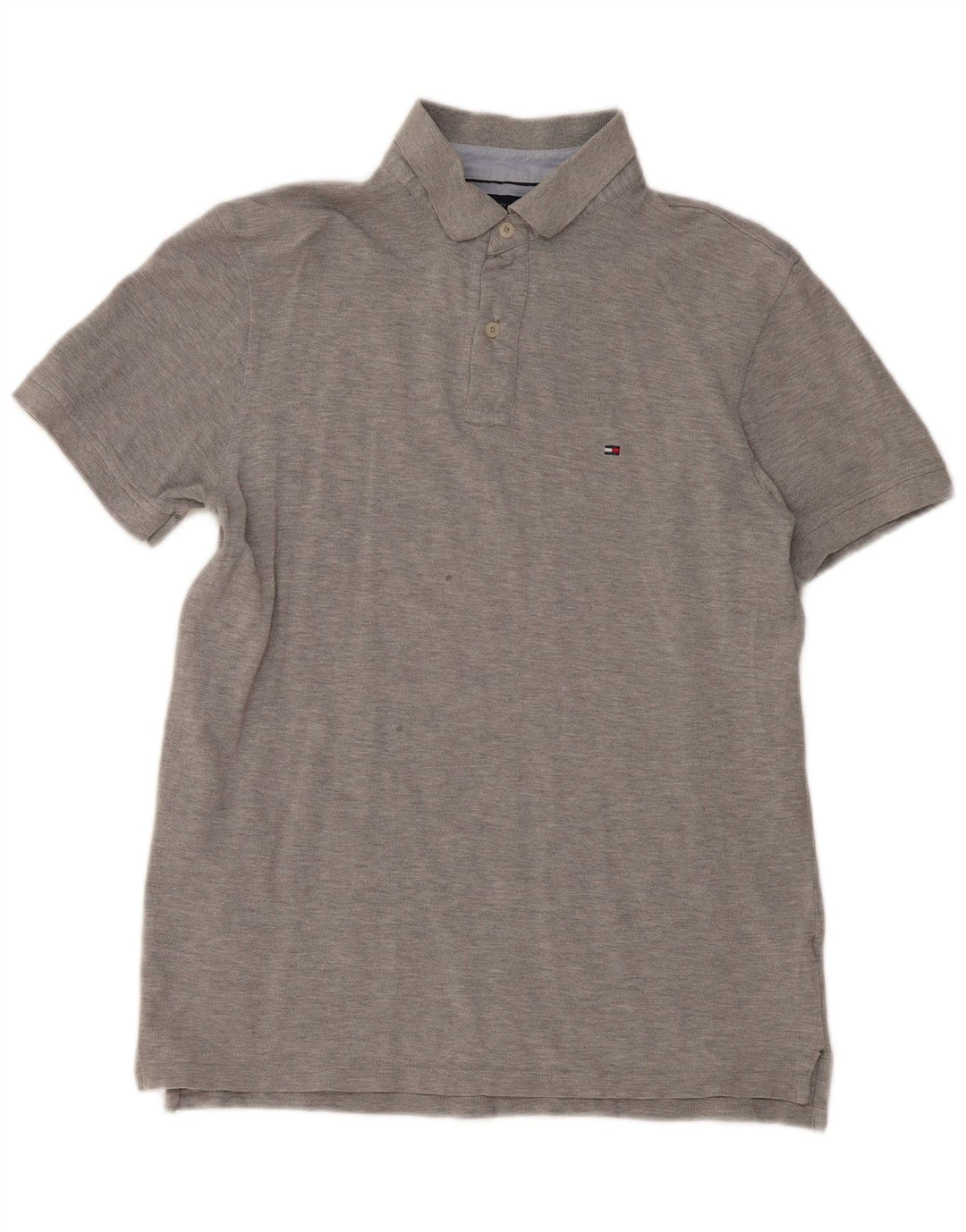 Tommy Hilfiger Polo Homme Gris Moyen Moucheté Coton