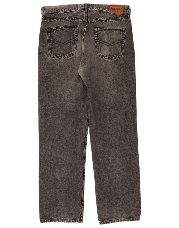 Massimo Dutti Jean droit pour homme EU 44 Large W34 L30 Gris