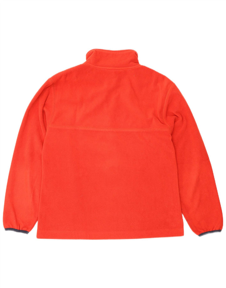 Asics Pull Polaire Zip Neck Femme Rouge Moyen Polyester