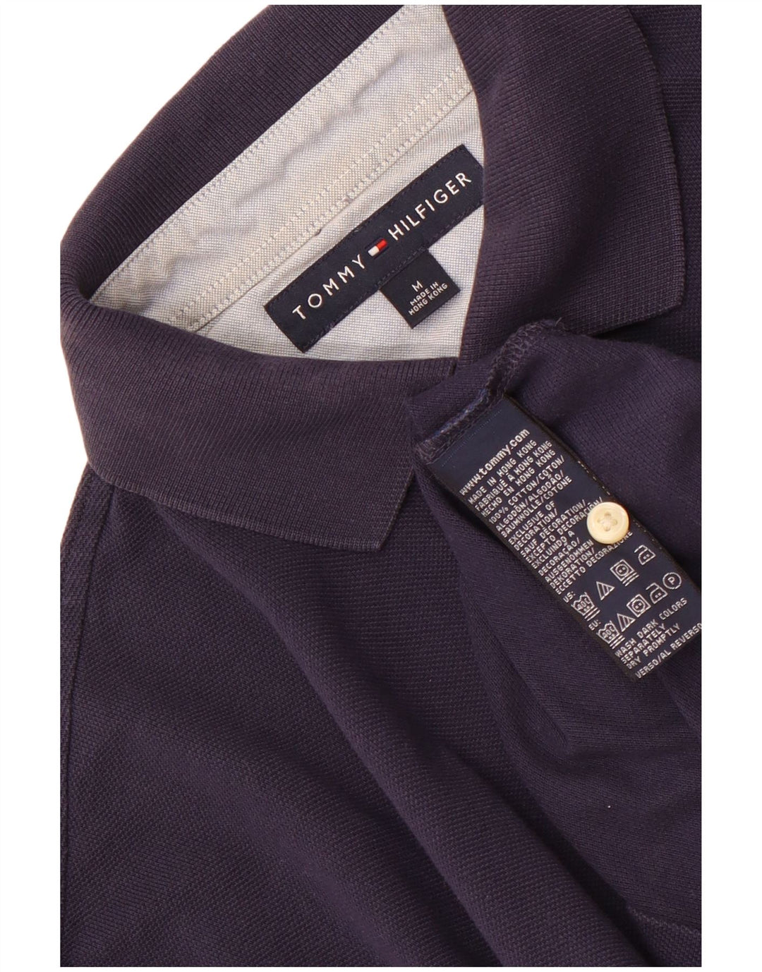 Tommy Hilfiger Polo Homme Bleu Marine Moyen Coton