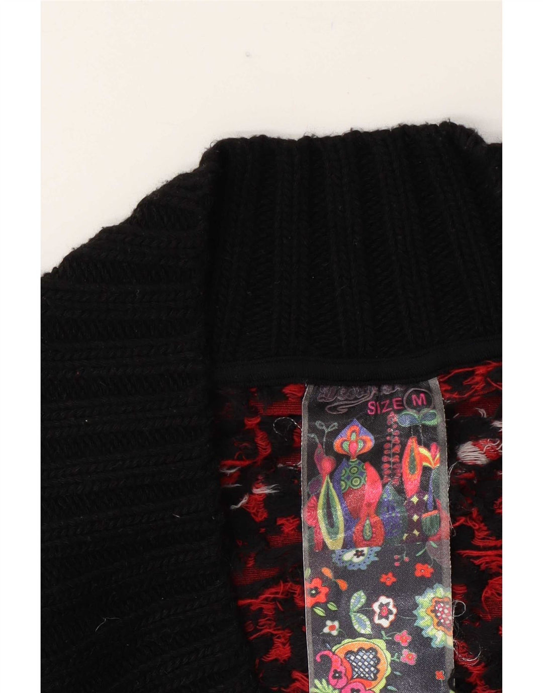 Desigual Tunique à motif abstrait pour femme UK 12 Noir moyen