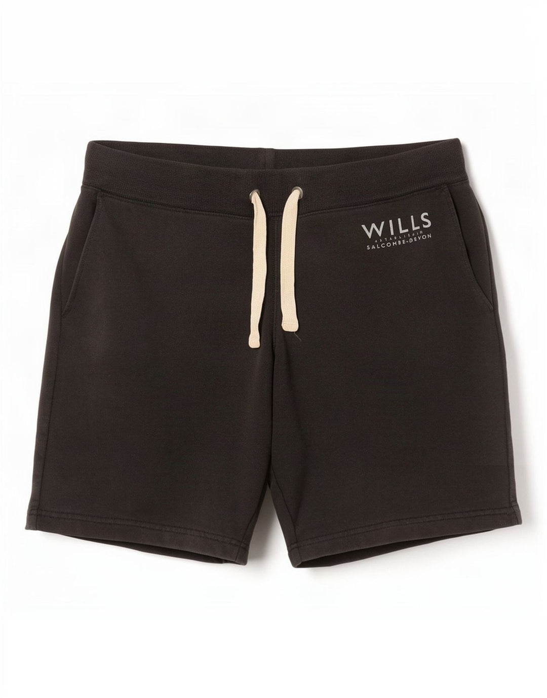 Jack Wills Short de sport pour homme Petit coton noir