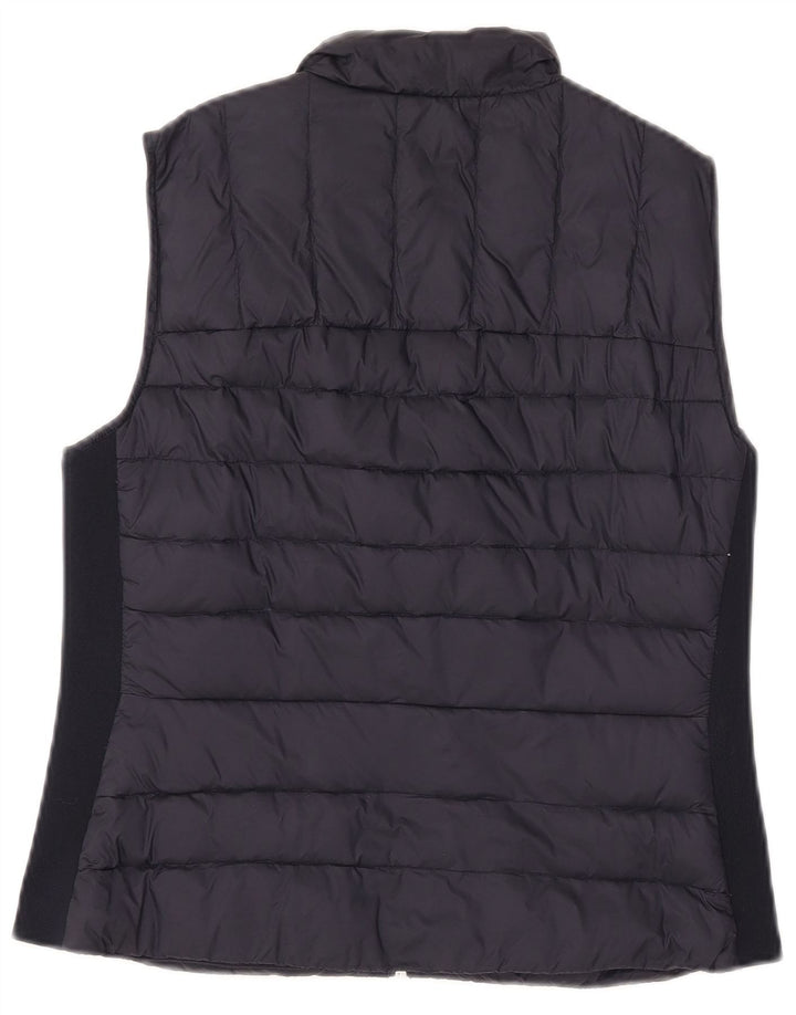 Zara Gilet rembourré pour femme UK 16 Large Nylon Noir