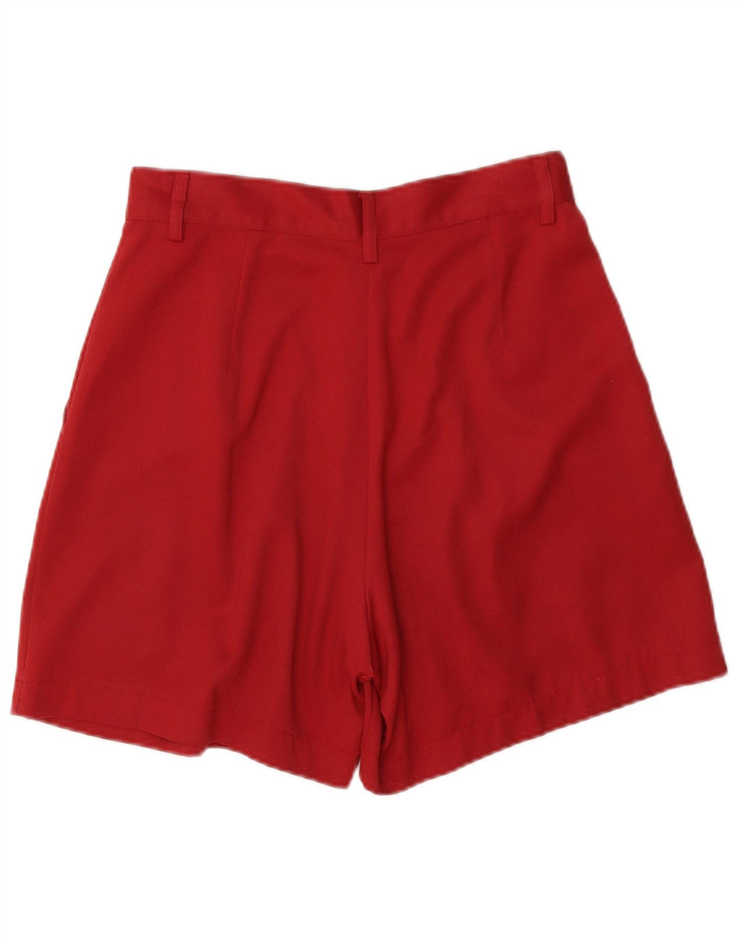 Benetton Short Chino Pegged Femme IT 44 Medium W28 Rouge Polyester