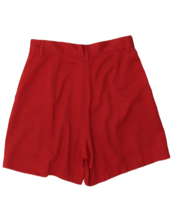 Benetton Short Chino Pegged Femme IT 44 Medium W28 Rouge Polyester