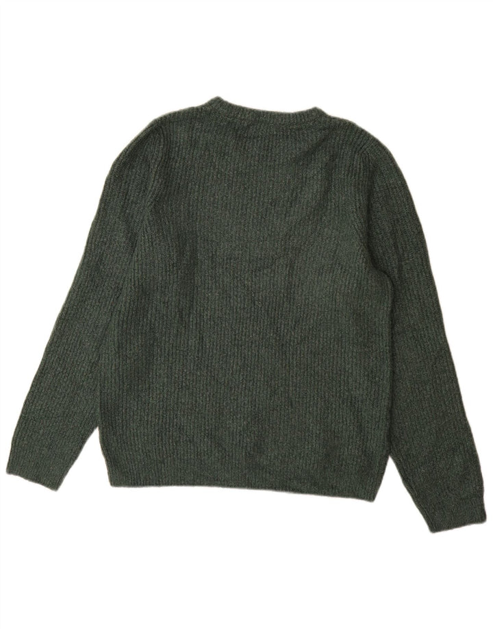Marks & Spencer Pull Col Ras du Cou Homme Vert Moyen Acrylique