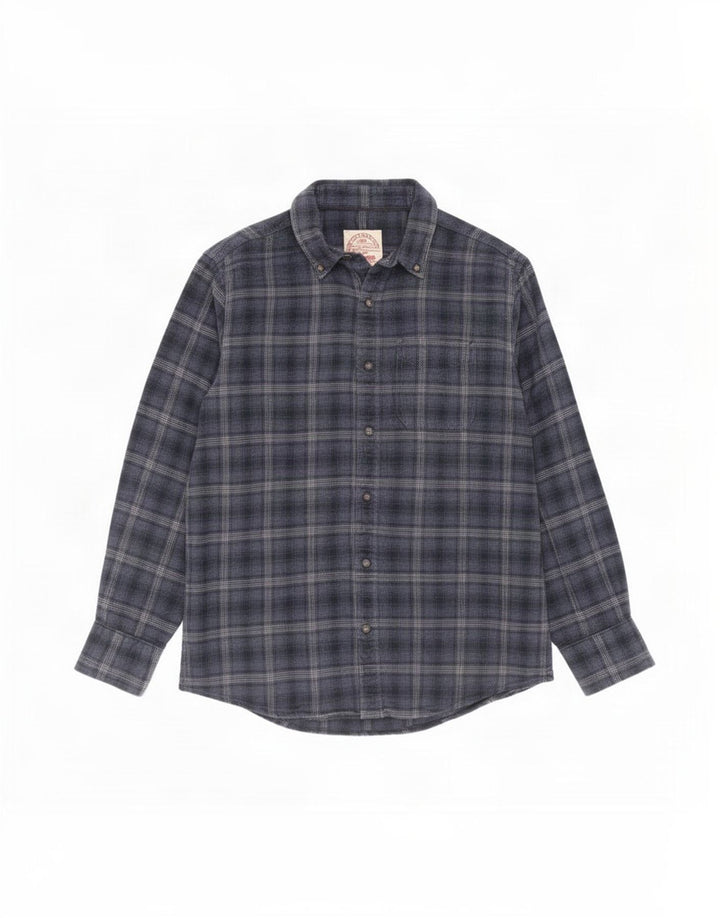 Fat Face Chemise Flanelle Homme Bleu Marine Moyen Carreaux Coton