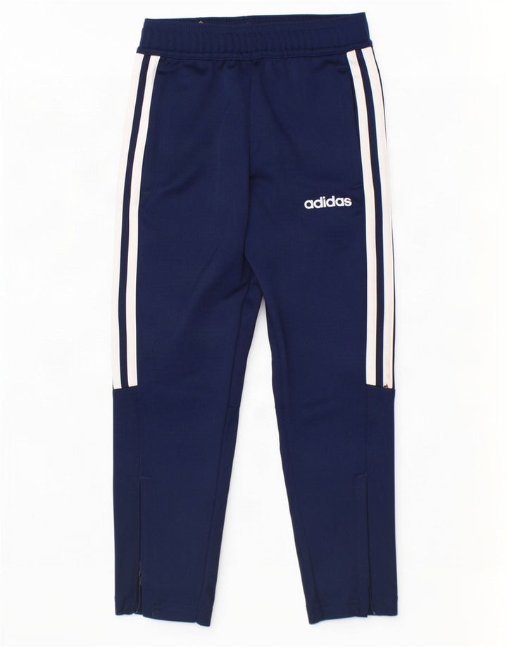 Pantalon de survêtement Adidas Garçon Climalite 5-6 ans Bleu Marine Polyester
