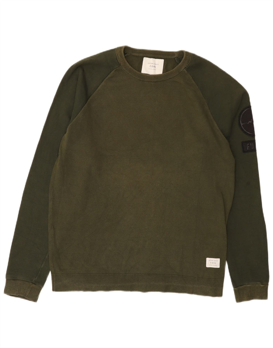 Jack & Jones Sweat-Shirt Homme Vert Colorblock Large