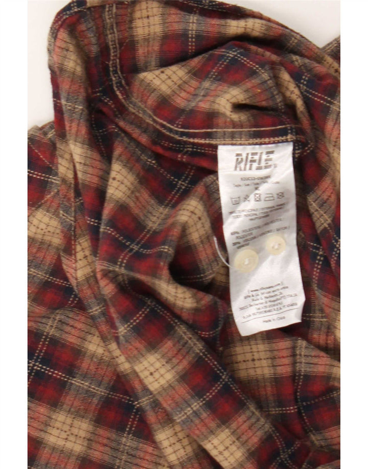 Chemise en flanelle pour hommes Rifle XL à carreaux rouges en polyester