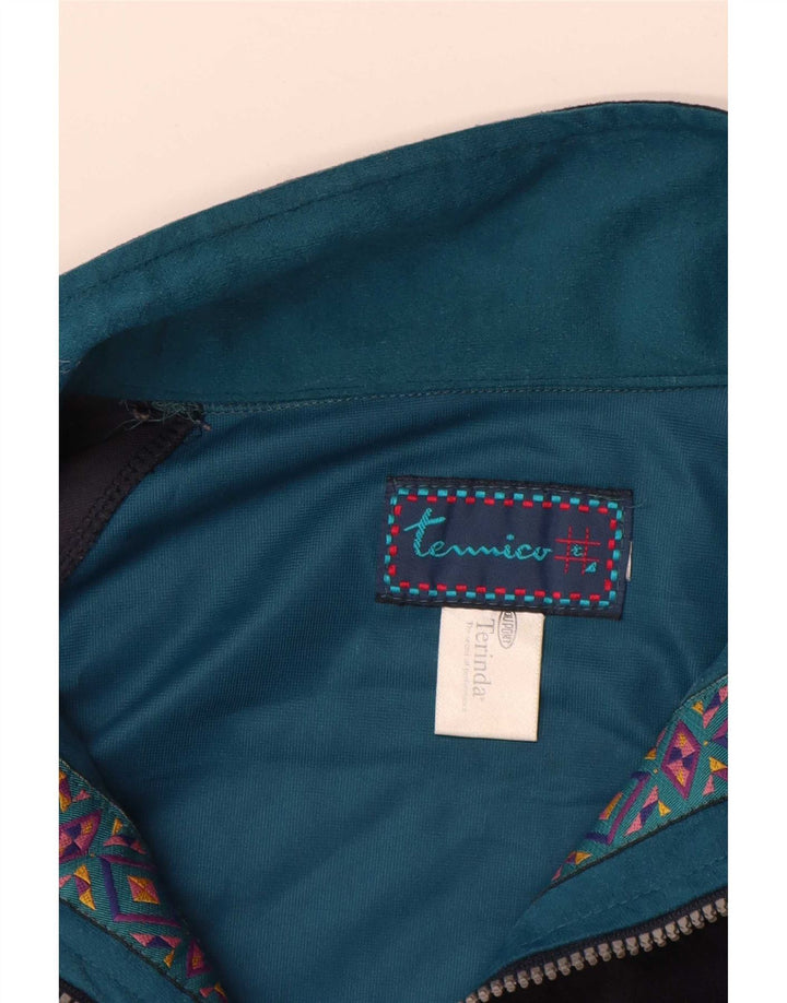 Terinda Haut de survêtement en polaire pour homme Grand color block multicolore