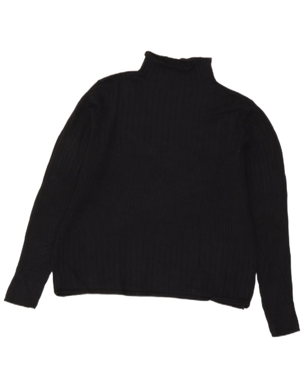 Marks & Spencer Pull col roulé pour femme UK 18 XL Noir Viscose