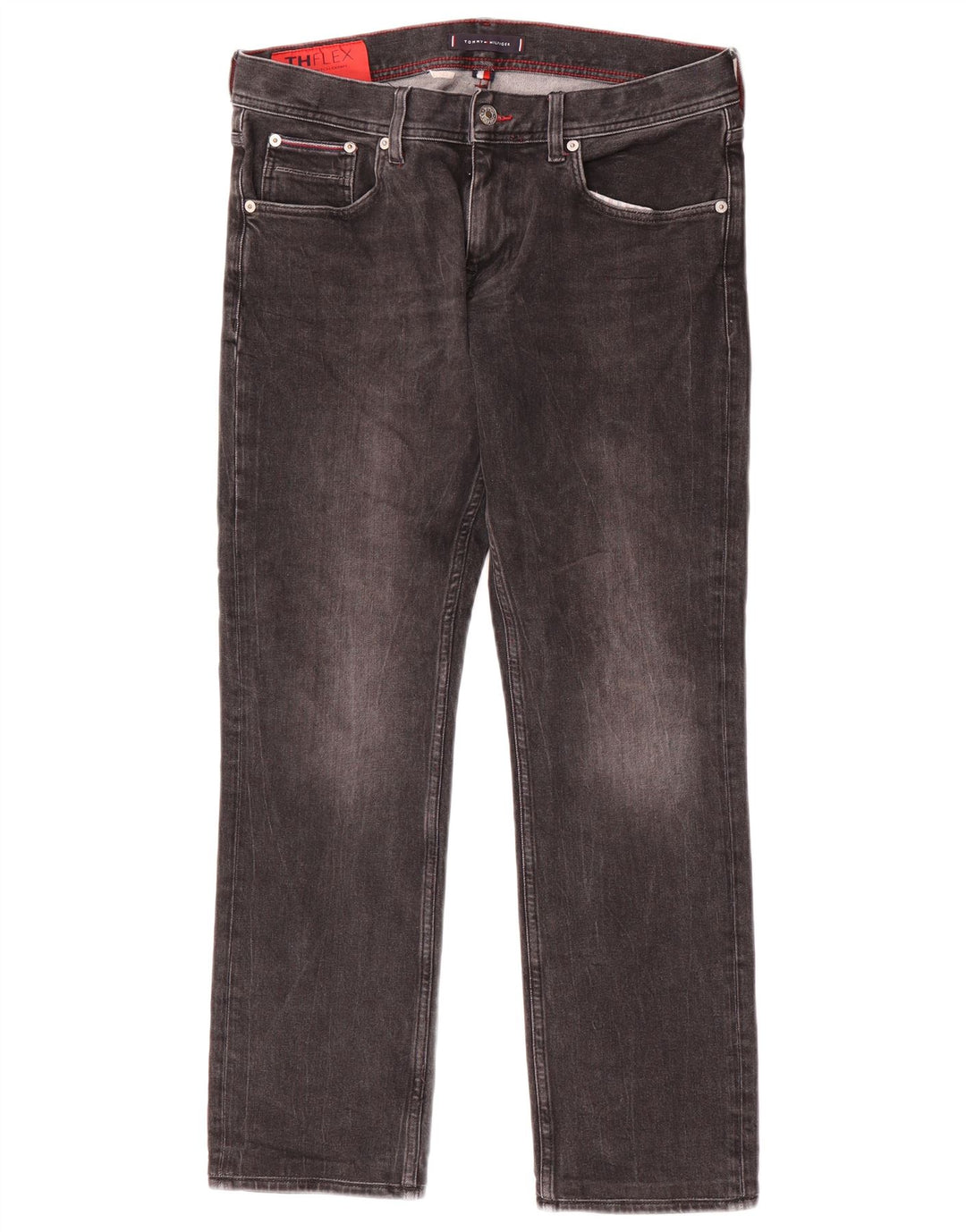 Tommy Hilfiger Jean droit homme W32 L29 gris coton