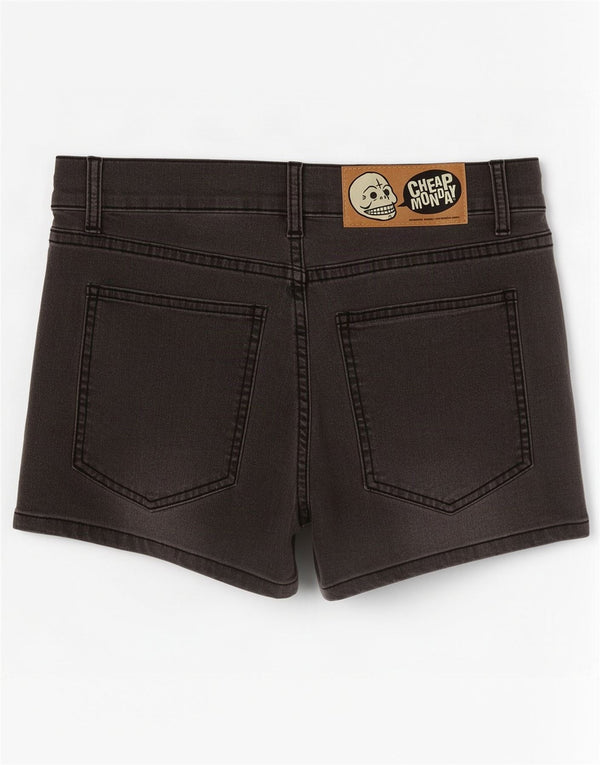 Cheap Monday Short En Jean W30 Femme Gris Moyen Coton