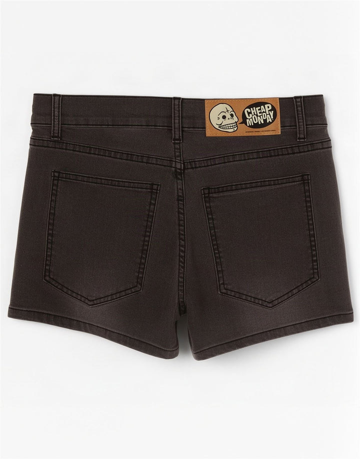 Cheap Monday Short En Jean W30 Femme Gris Moyen Coton
