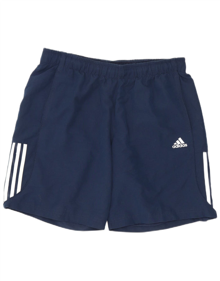 Adidas Short de sport régulier pour hommes Grand bleu marine Polyester Sports