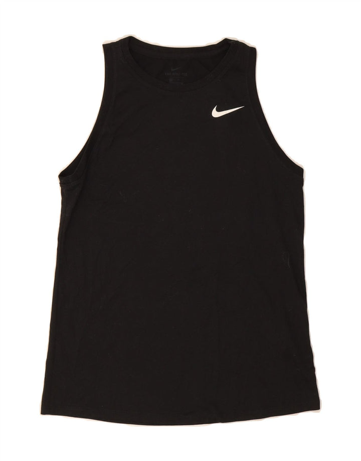 NIKE Womens Dri Fit Vest Top UK 6 XS Black Polyester Vintage Nike and Second-Hand Nike from Messina Hembry 