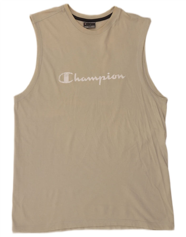 Champion T-Shirt Graphique Homme 2XL Gris Coton
