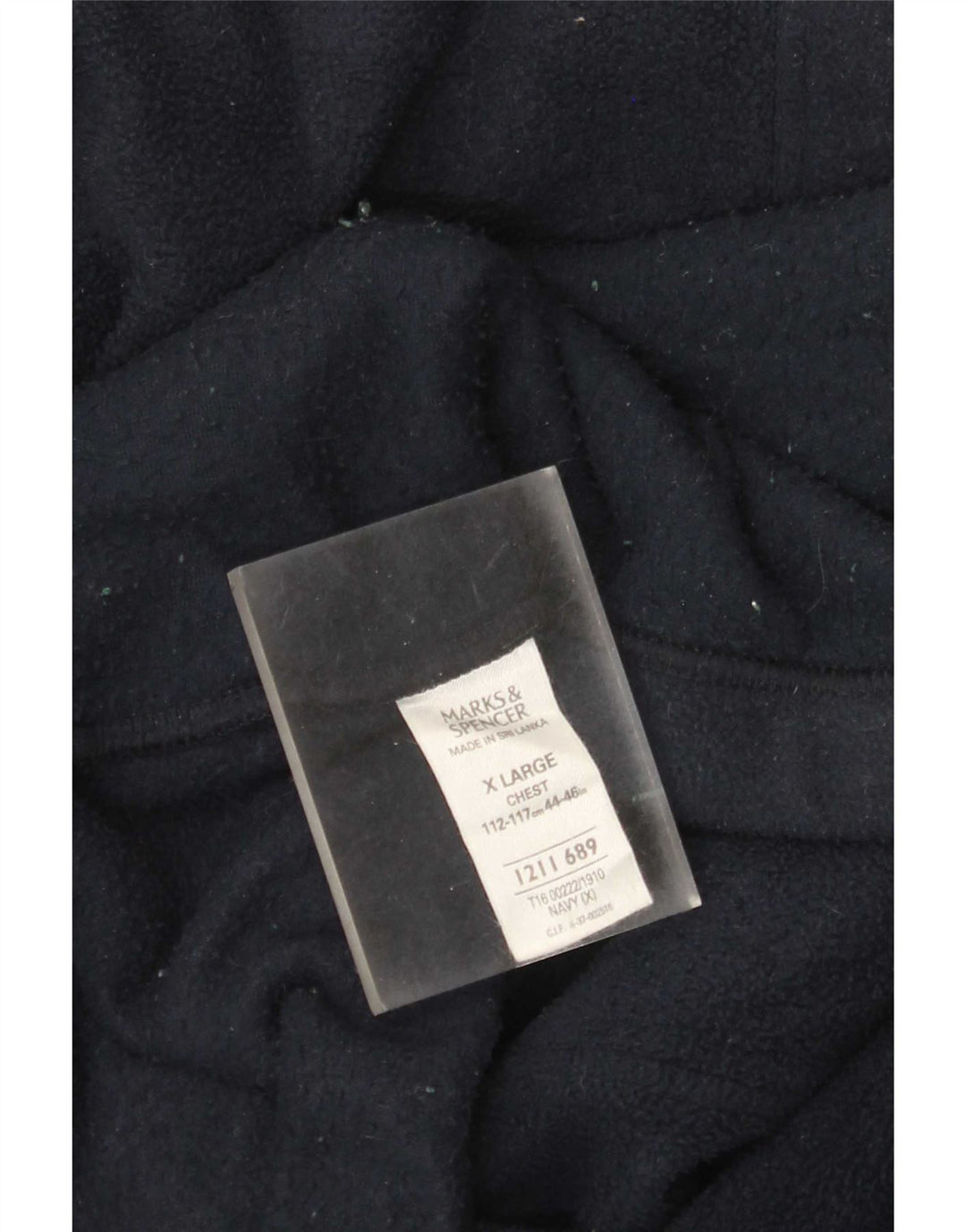 Marks & Spencer Veste polaire pour homme UK 44 XL Bleu marine Polyester