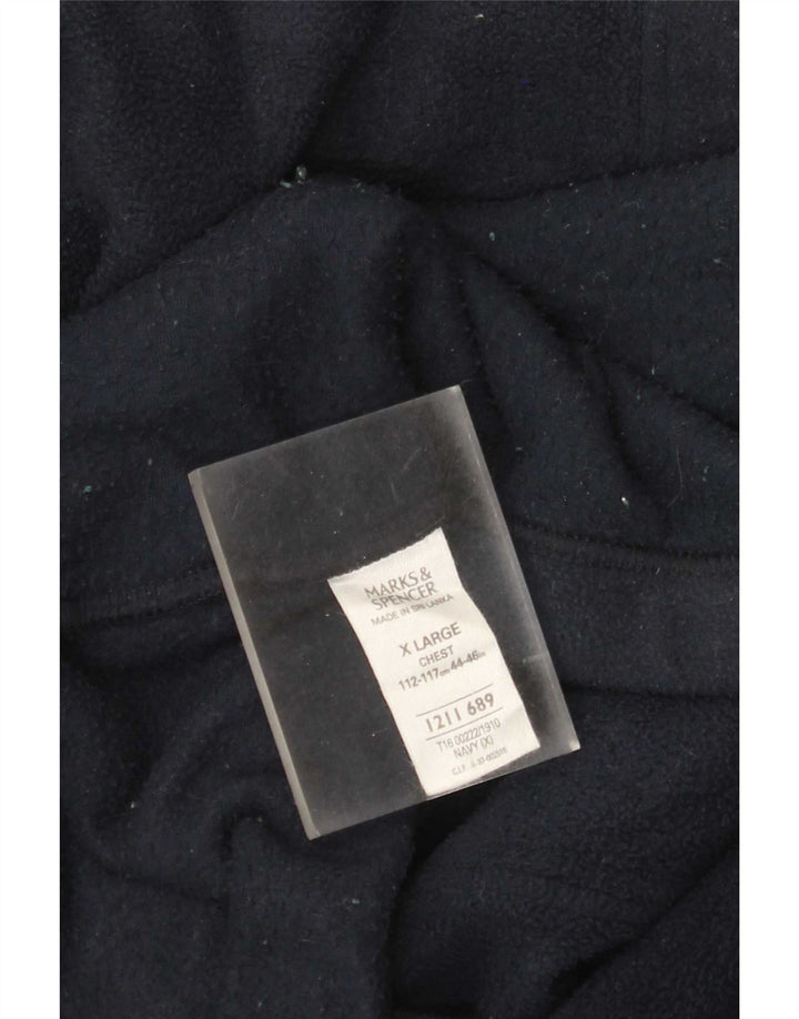 Marks & Spencer Veste polaire pour homme UK 44 XL Bleu marine Polyester