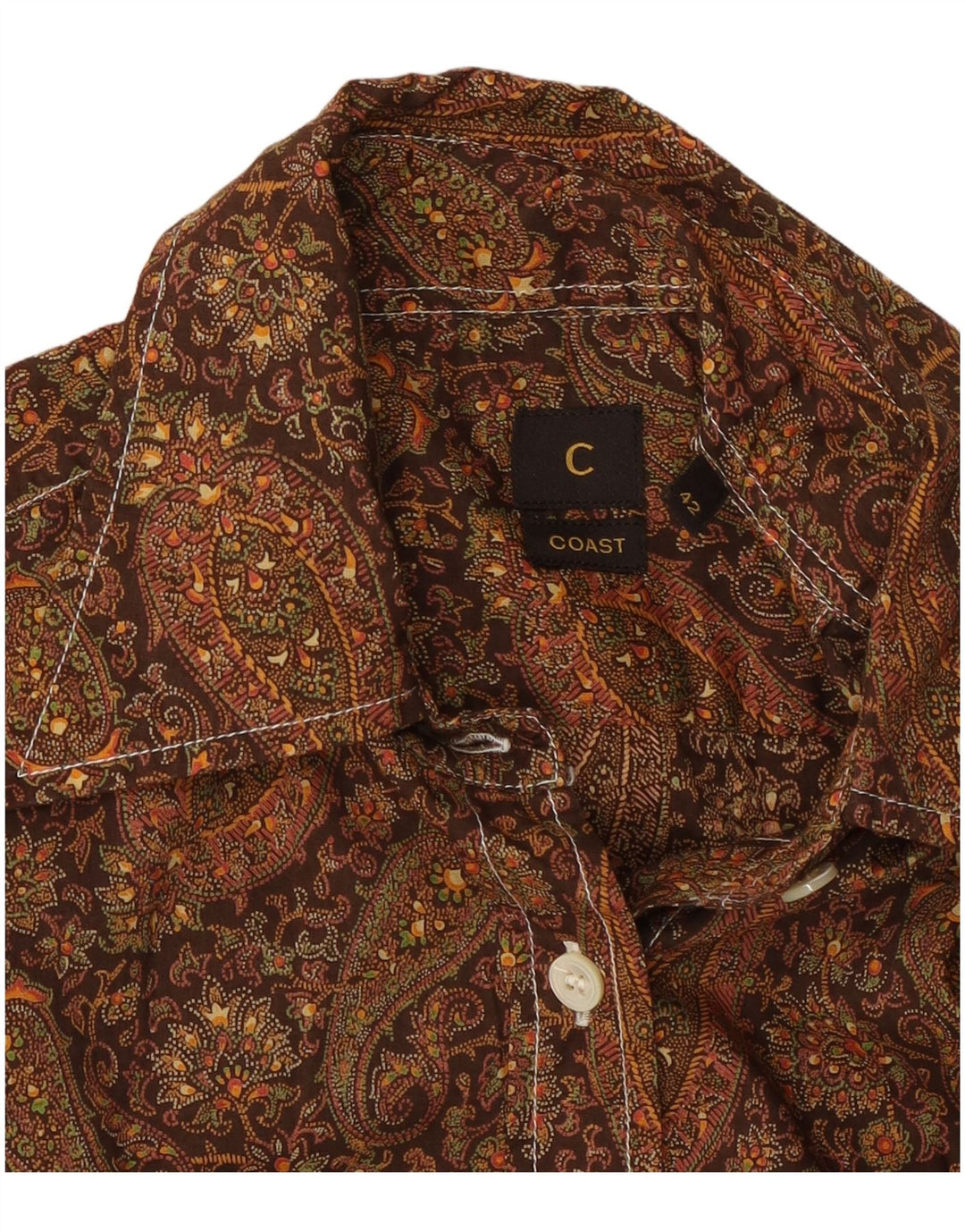 Coast Chemise Femme IT 42 Marron Moyen Paisley