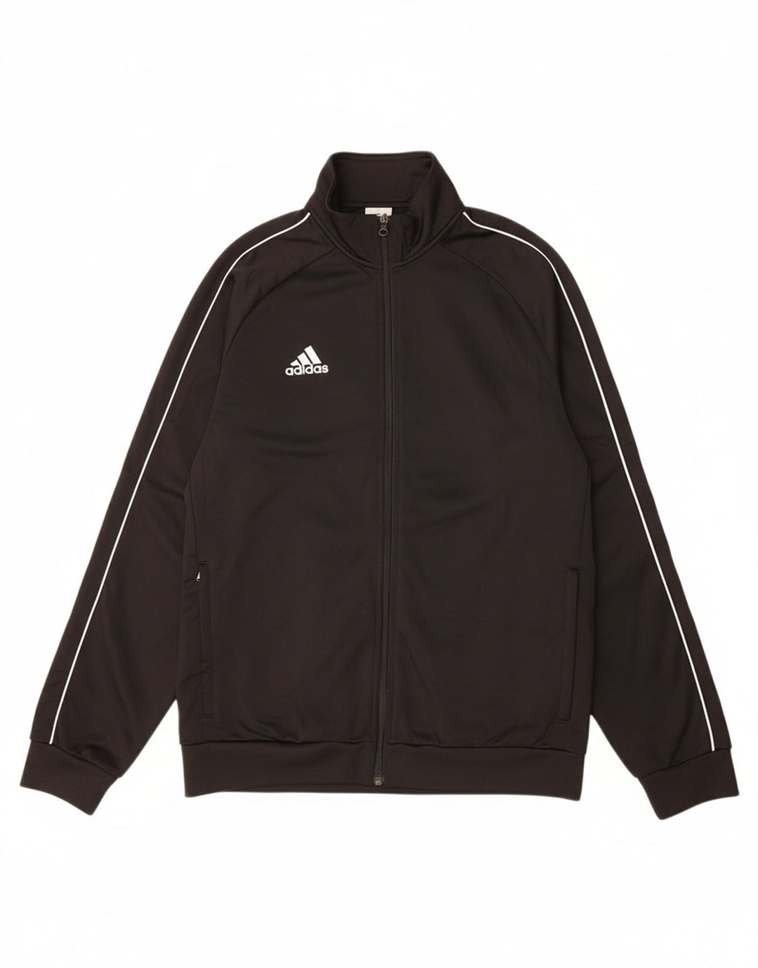 ADIDAS Mens Tracksuit Top Jacket Large Black Polyester