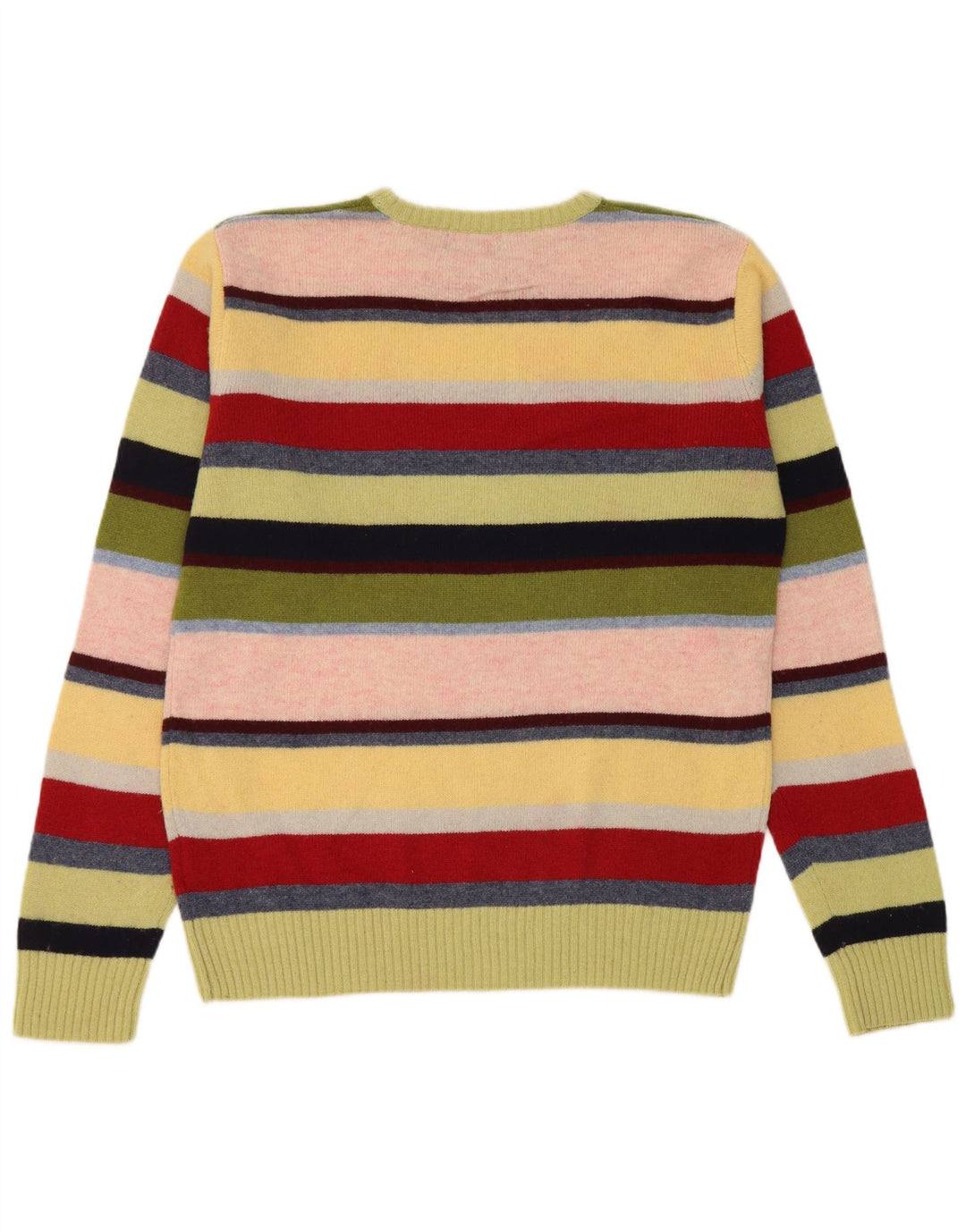 Kappa Pull à col rond pour homme en laine à rayures multicolores
