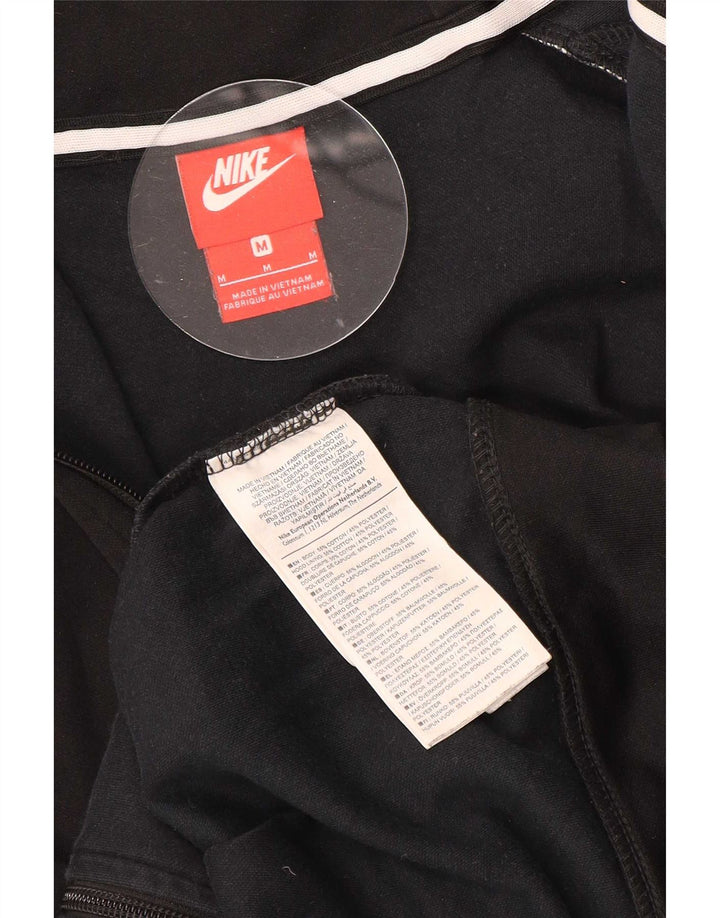 Nike Sweat à capuche zippé pour homme en coton noir moyen