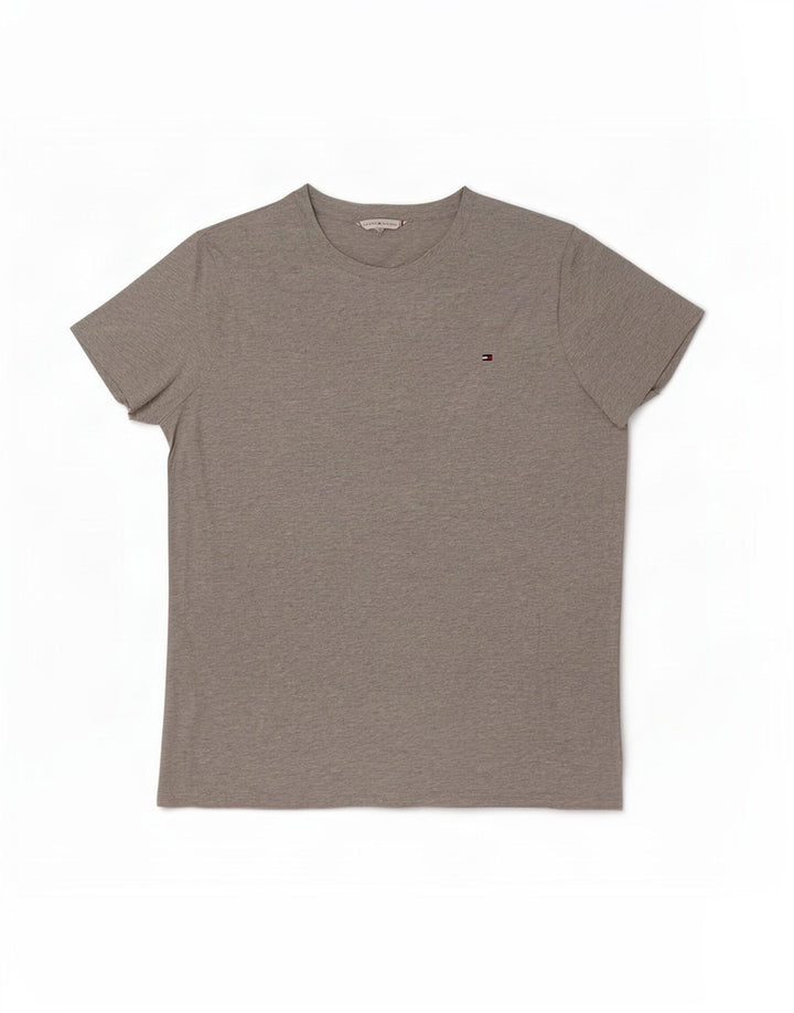 Tommy Hilfiger T-Shirt Homme Gris Moyen Coton