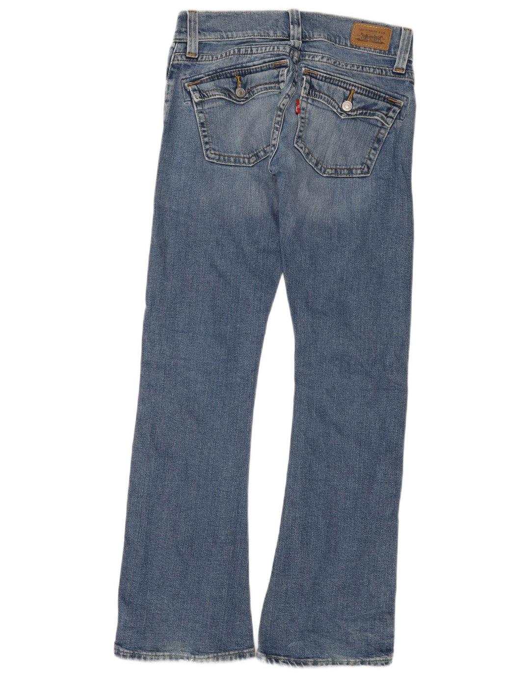 Levi's Jean évasé 504 Slouch Femme US 5 Medium W28 L32 Bleu Coton